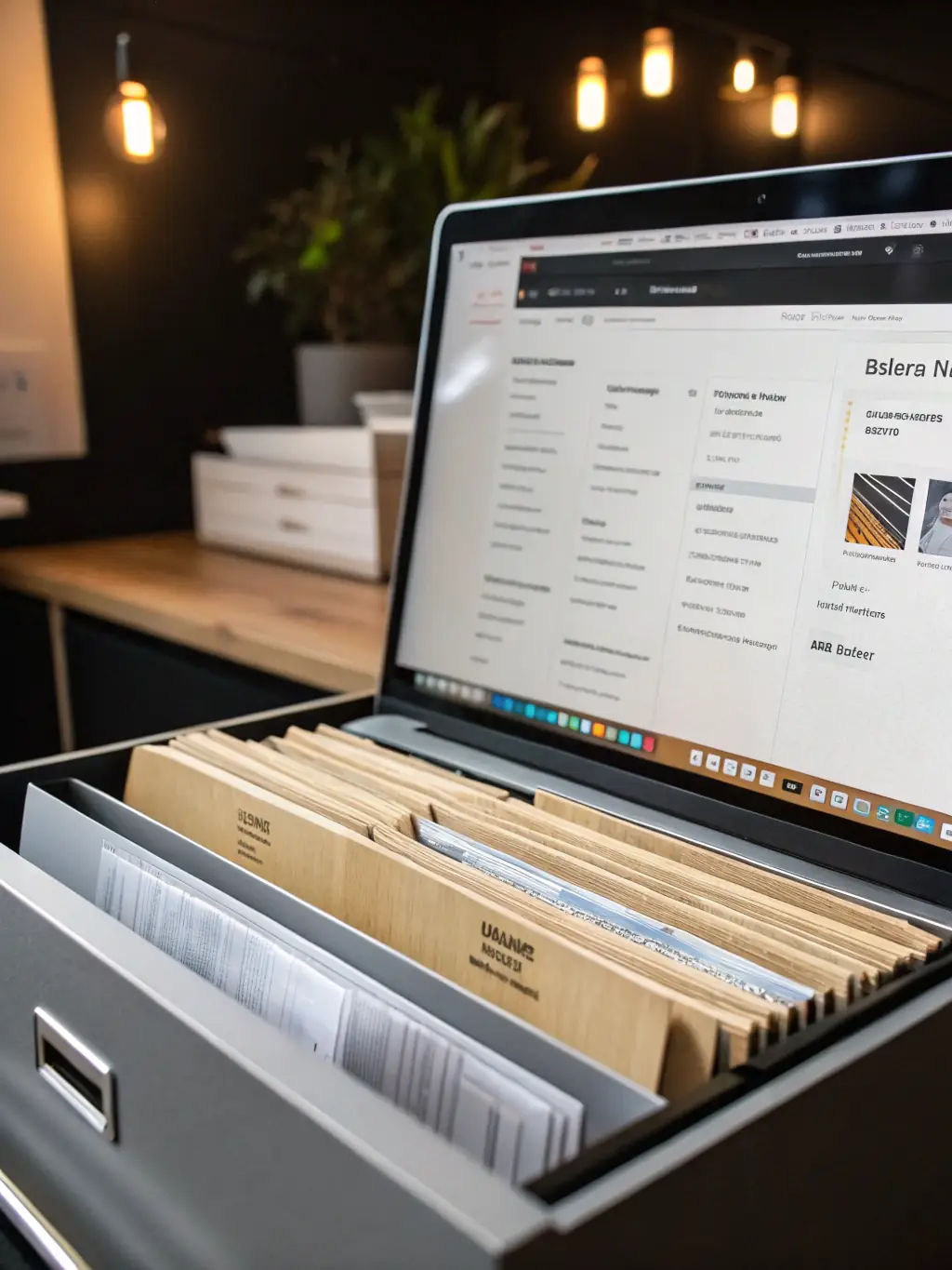 An image depicting a well-organized and easily accessible document management system, symbolizing streamlined QMS processes.