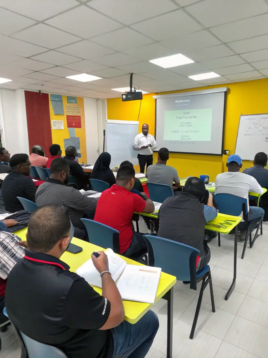 An image of engaged employees participating in a quality training session, symbolizing improved employee engagement in quality practices.